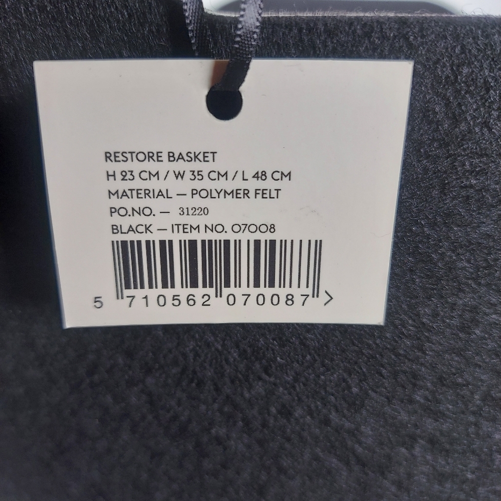 Muuto Storage Reatore Baaket. Black. Nwt. - Picture 3 of 10